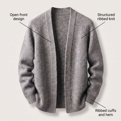 REFINED RIBBED KNIT BLAZER