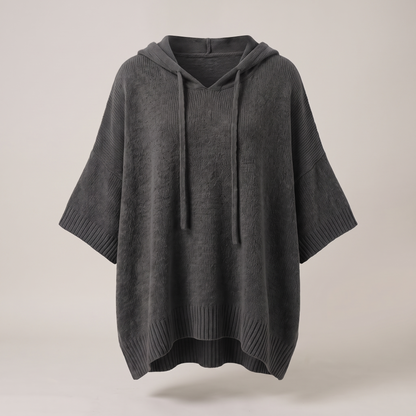 SOFT DRAPE HOODED JUMPER
