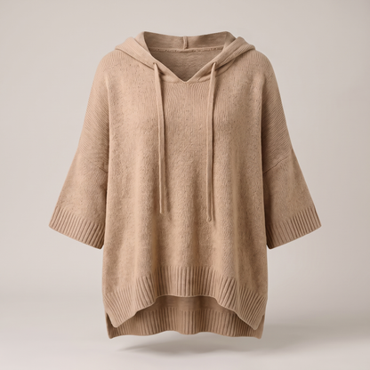 SOFT DRAPE HOODED JUMPER