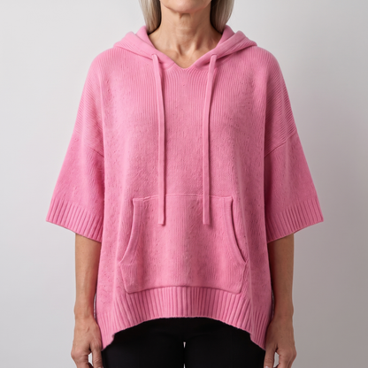 SOFT DRAPE HOODED JUMPER