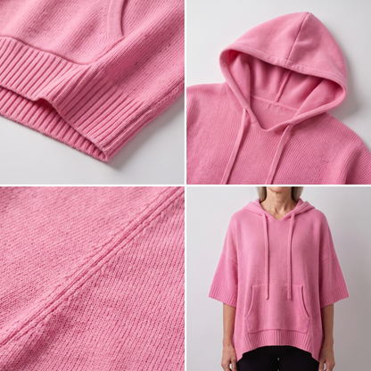 SOFT DRAPE HOODED JUMPER