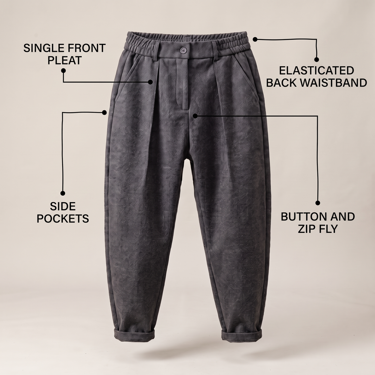 MODERN TAILORED JOGGER TROUSERS