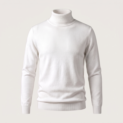 ELEGANT CASHMERE ROLL NECK KNIT
