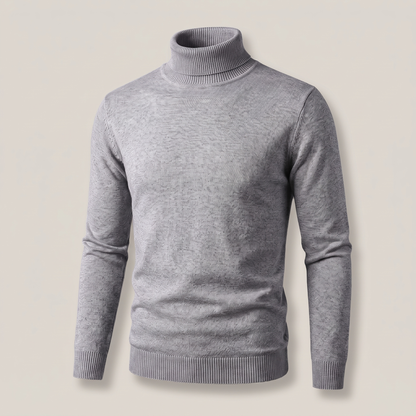 ELEGANT CASHMERE ROLL NECK KNIT