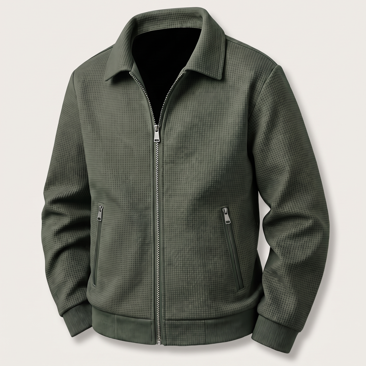 HARBOUR TEXTURED ZIP JACKET