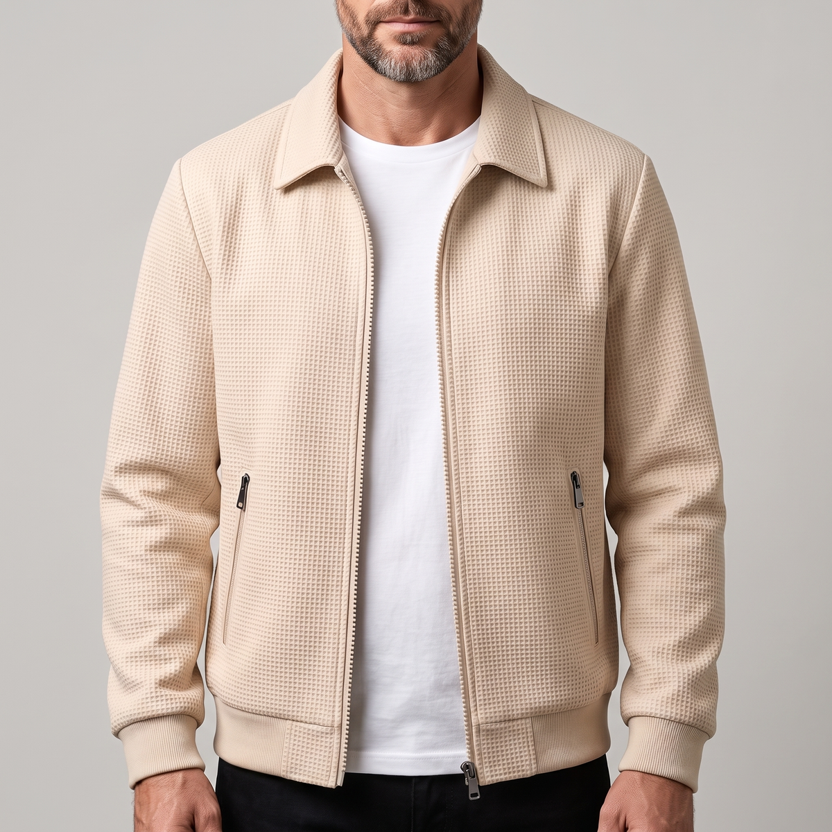 HARBOUR TEXTURED ZIP JACKET