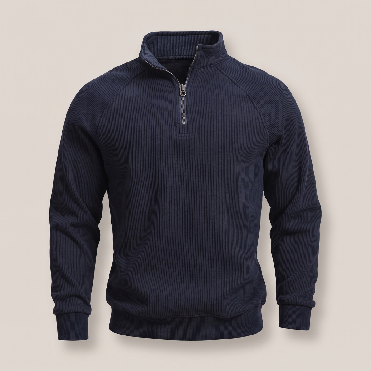 CLASSIC RIBBED HALF ZIP JUMPER