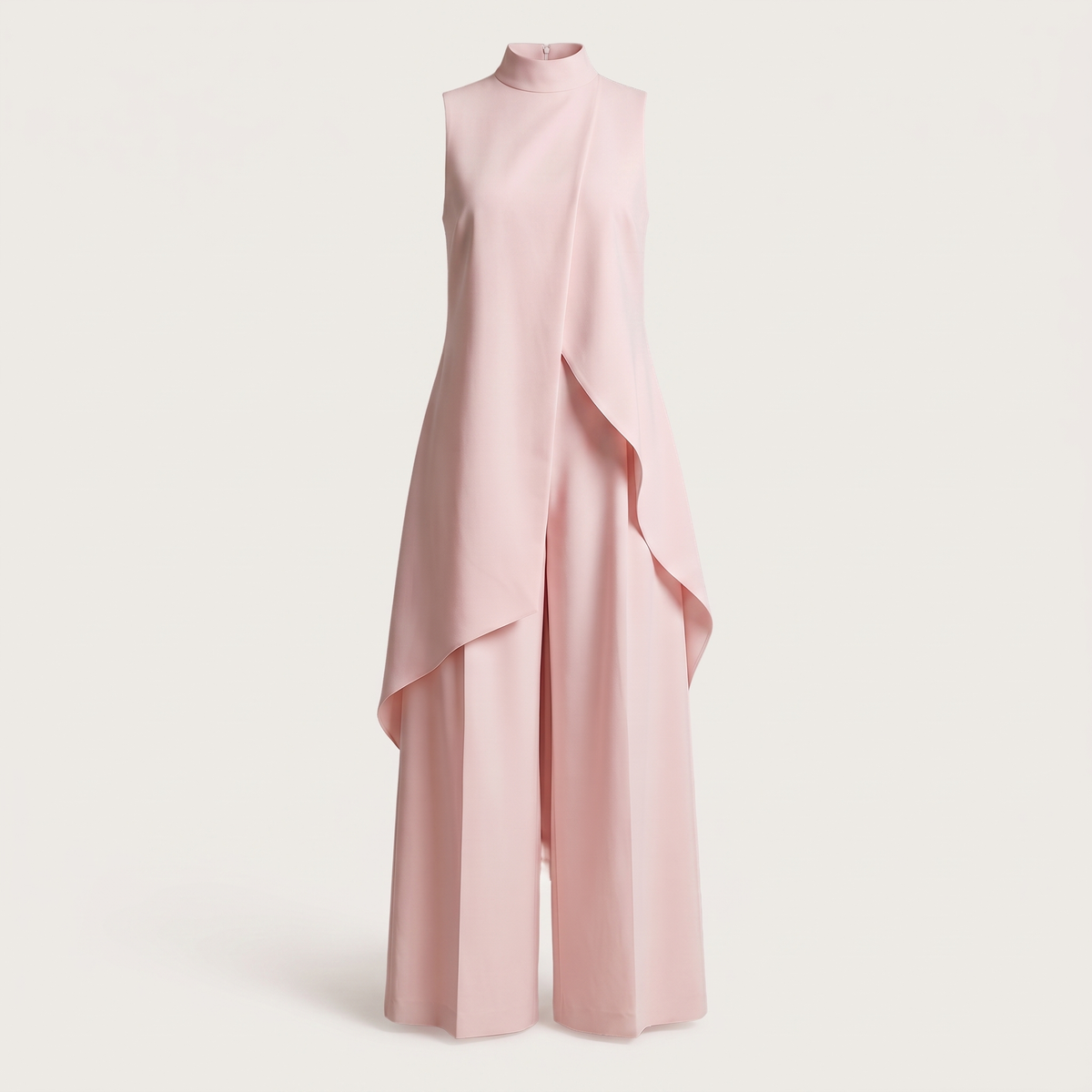 ELEGANT ASYMMETRIC WIDE LEG JUMPSUIT