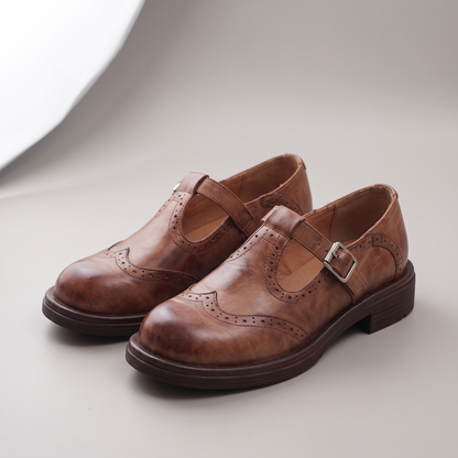 CLASSIC LEATHER BUCKLE LOAFERS