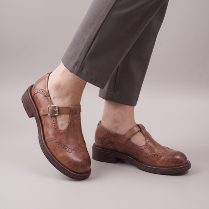 CLASSIC LEATHER BUCKLE LOAFERS