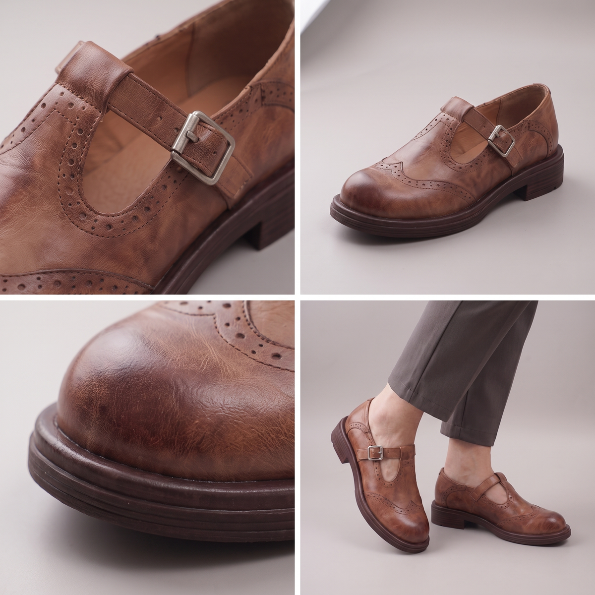 CLASSIC LEATHER BUCKLE LOAFERS