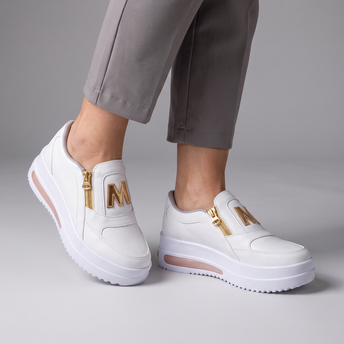 CUSHIONED SLIP ON TRAINERS