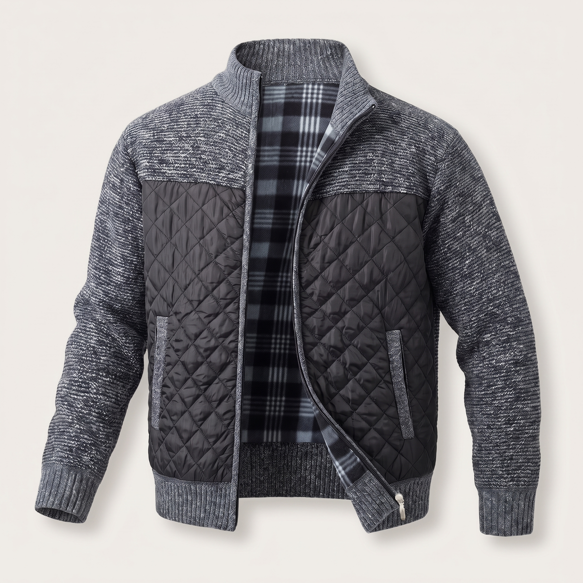 CLASSIC QUILTED KNIT JACKET