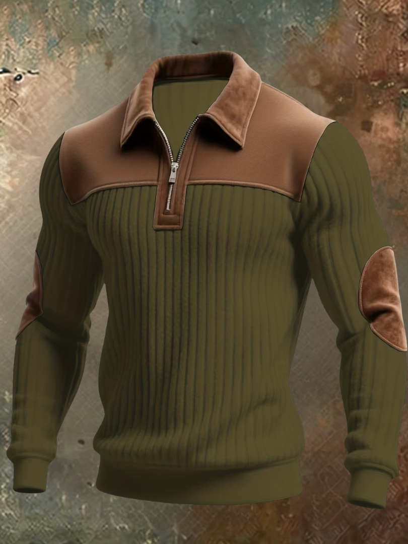 HERITAGE HALF ZIP KNIT JUMPER