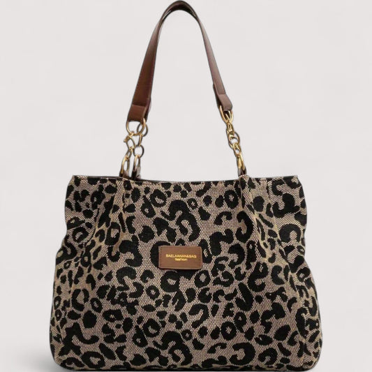 AGNES™ LEOPARD CANVAS BAG