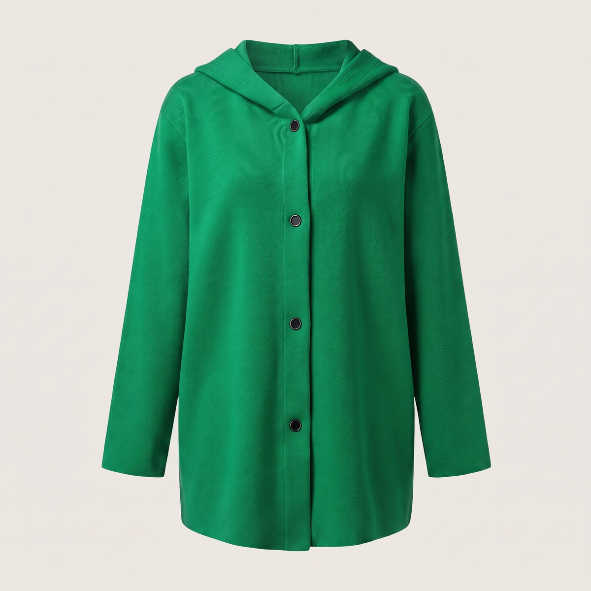 CLASSIC HOODED BUTTON COAT