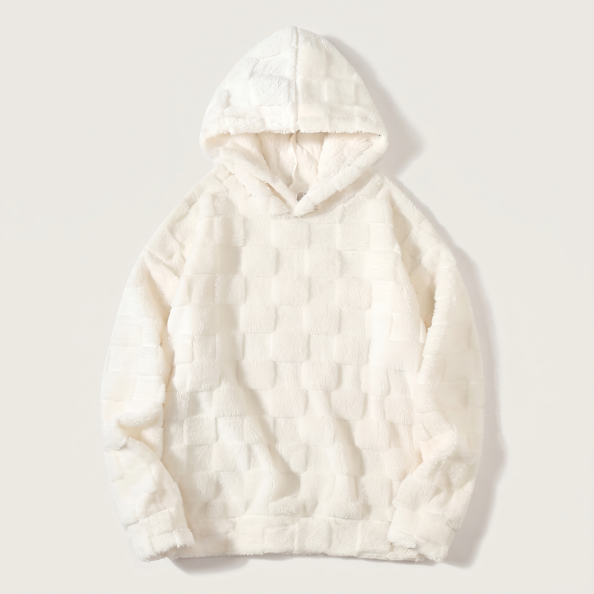 COSY WAFFLE KNIT HOODIE