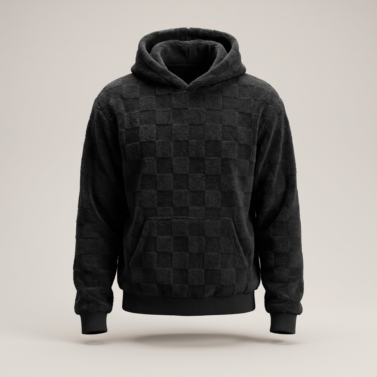 COSY WAFFLE KNIT HOODIE