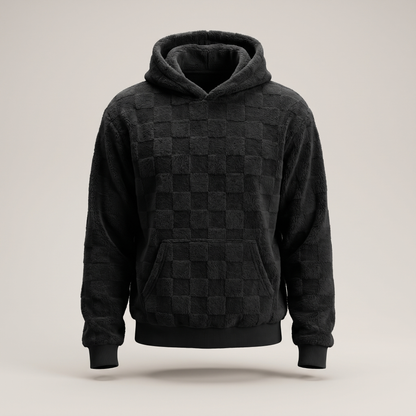 COSY WAFFLE KNIT HOODIE