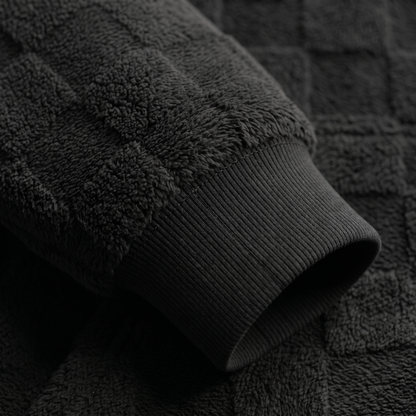 COSY WAFFLE KNIT HOODIE