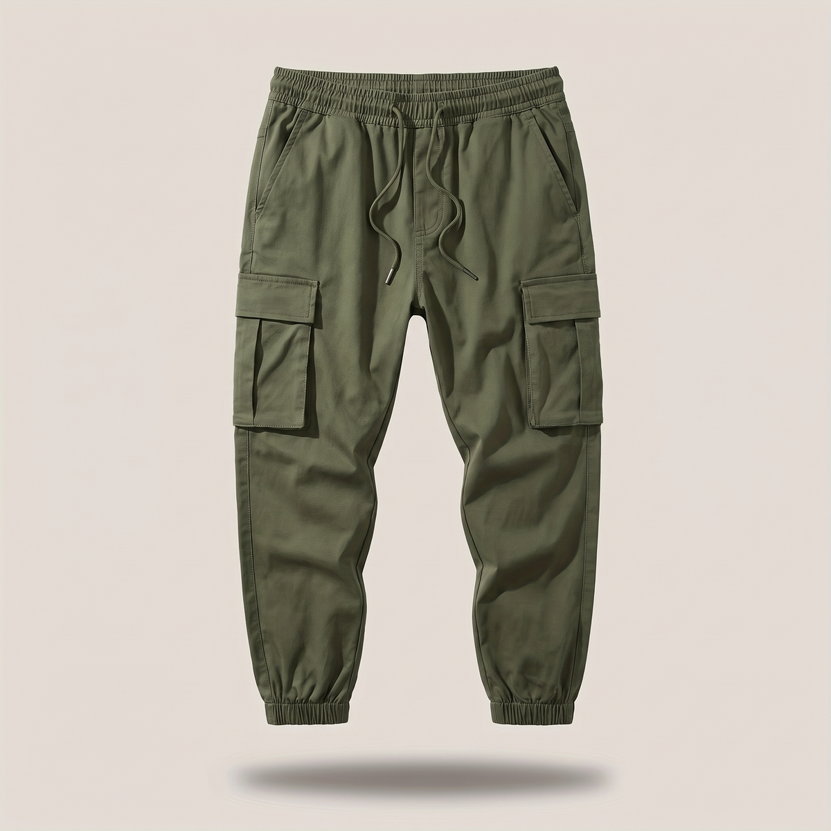 EVERYDAY DRAWSTRING CARGO TROUSERS