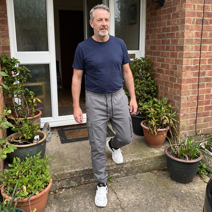 EVERYDAY DRAWSTRING CARGO TROUSERS
