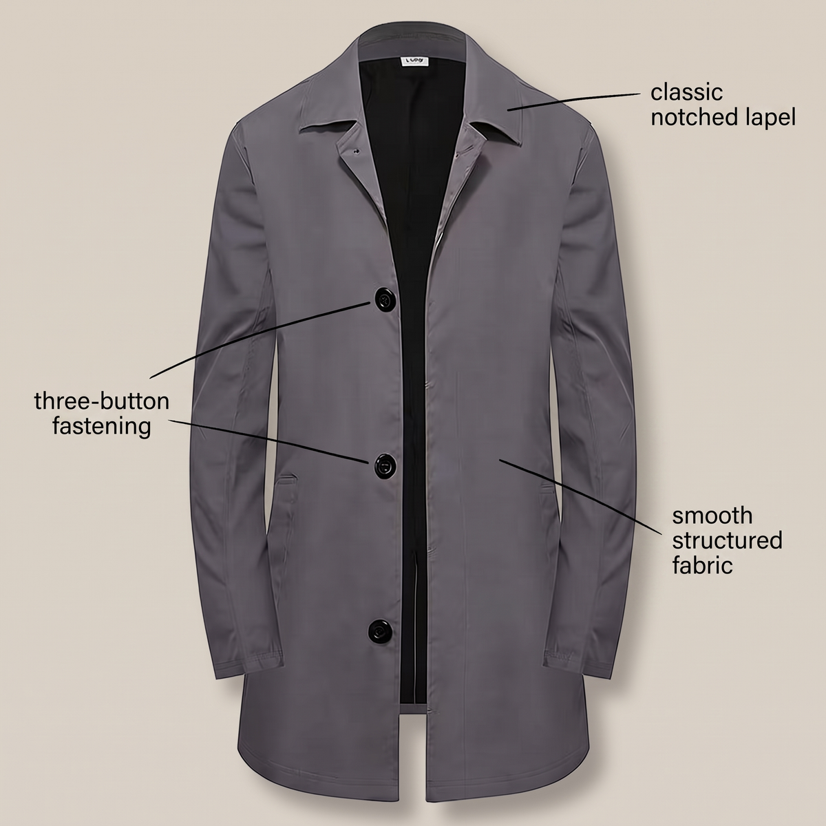 TIMELESS SINGLE BREASTED COAT