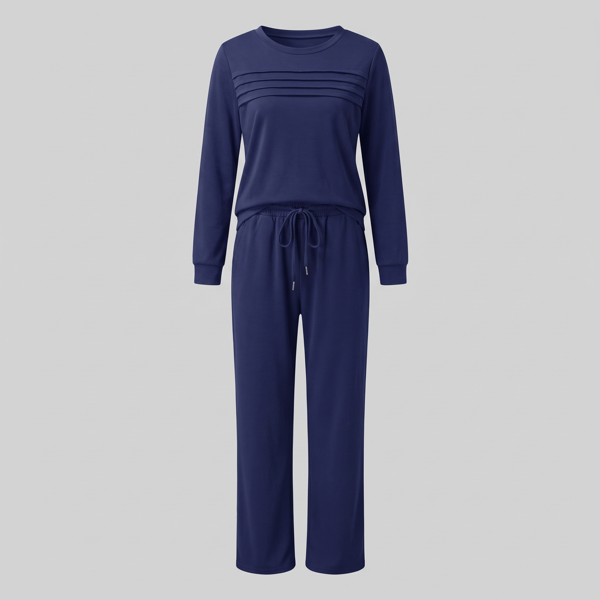 EFFORTLESS CREW NECK TROUSER SET