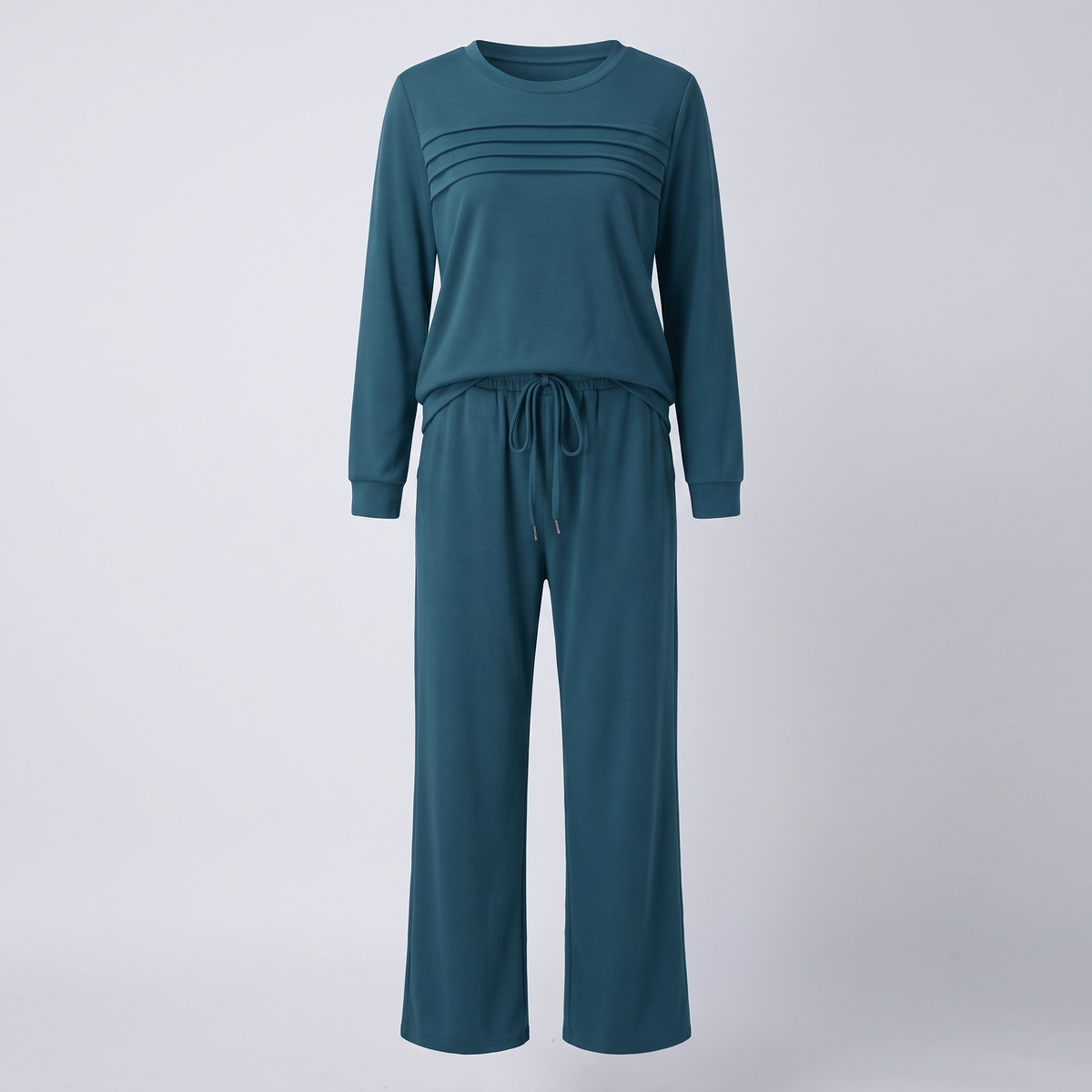 EFFORTLESS CREW NECK TROUSER SET