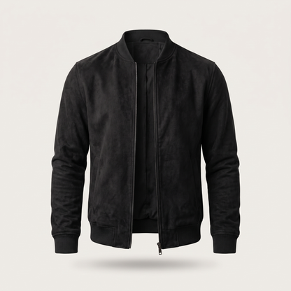CLASSIC SUEDE ZIP BOMBER