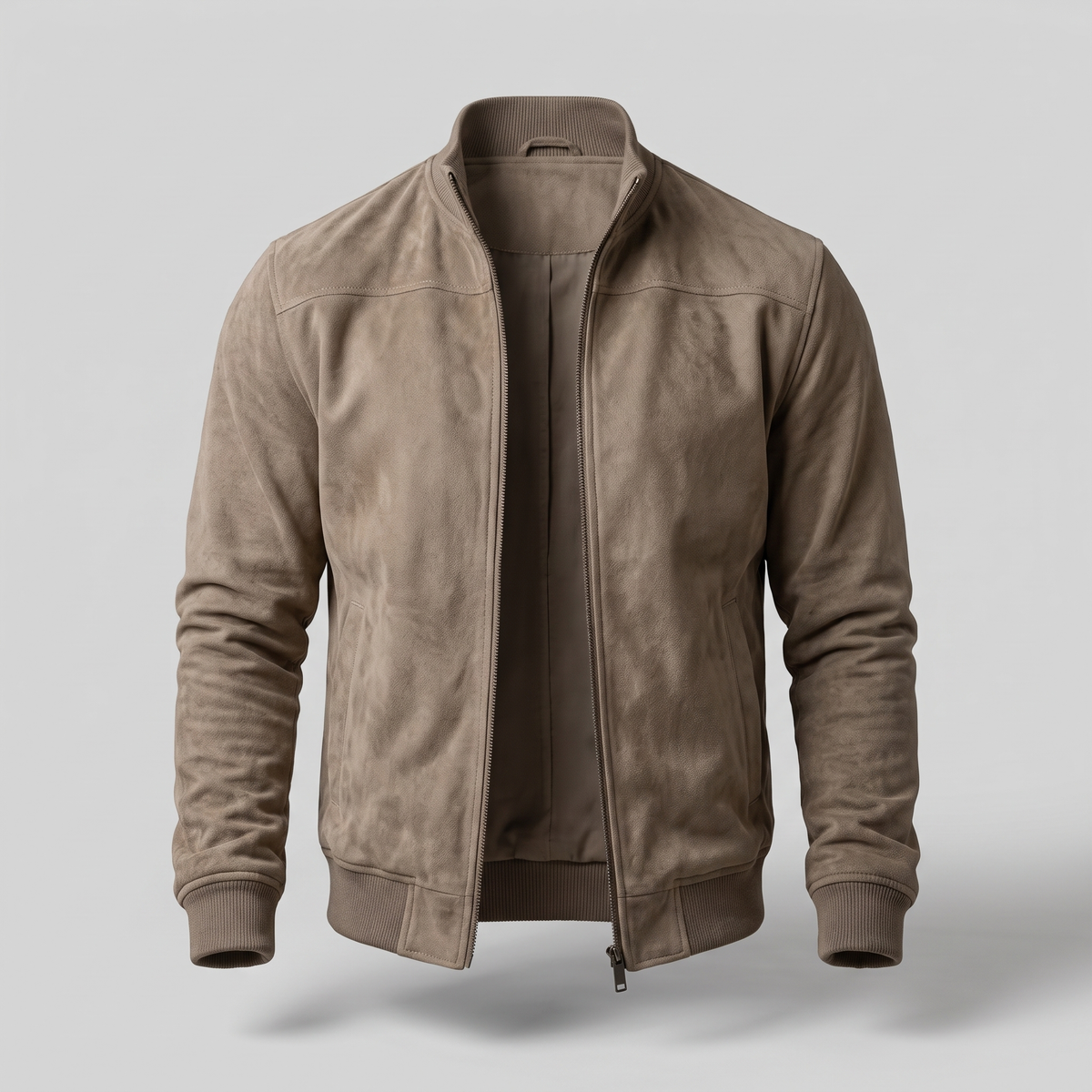 CLASSIC SUEDE ZIP BOMBER
