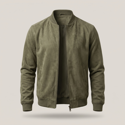 CLASSIC SUEDE ZIP BOMBER