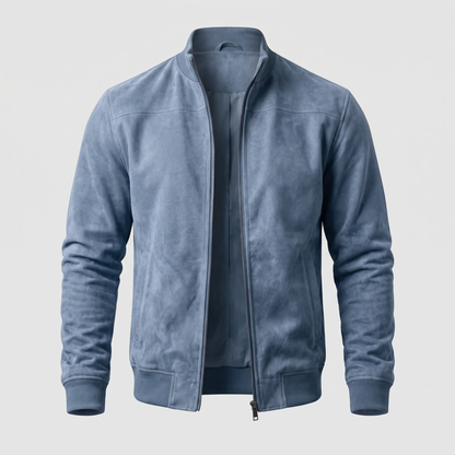 CLASSIC SUEDE ZIP BOMBER