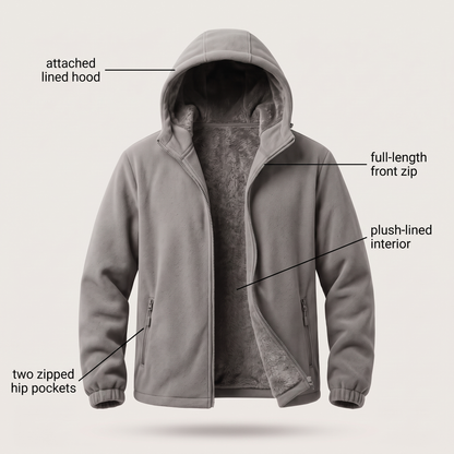 FLEECE LINED WINTER JACKET