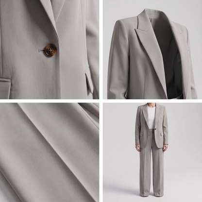 STRUCTURED BLAZER AND TROUSER SET