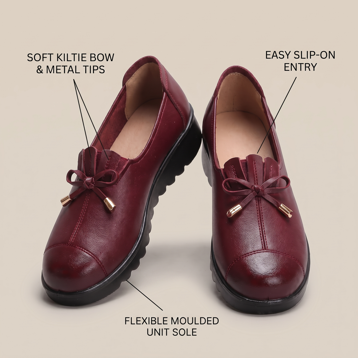 WIDE FIT SUPPORT LOAFERS