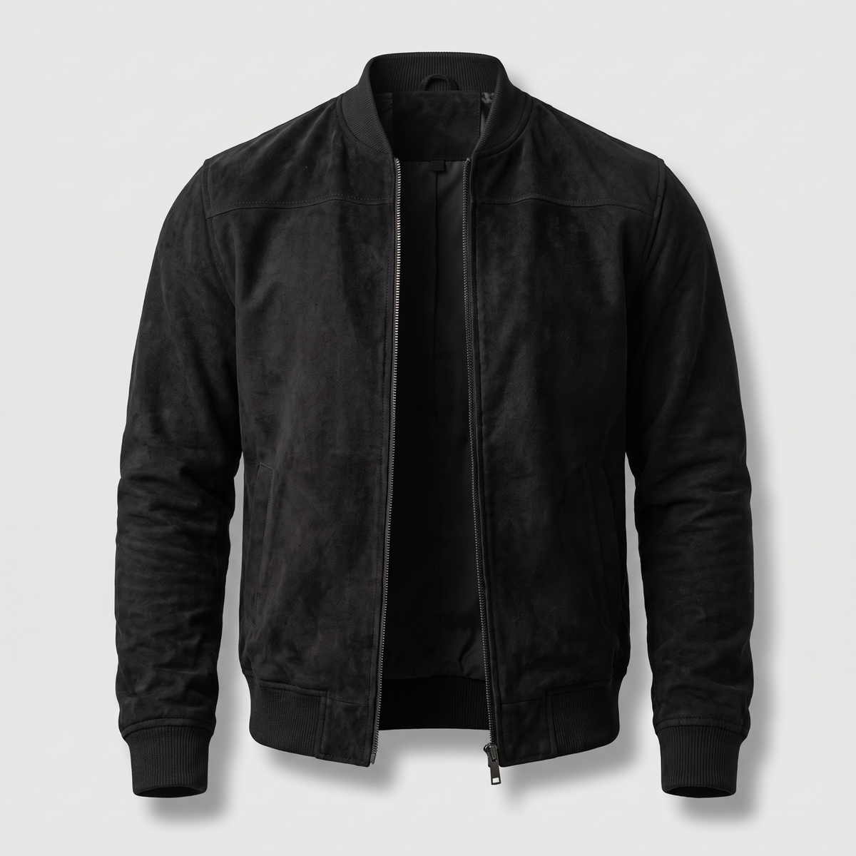TEXTURED ZIP FRONT JACKET