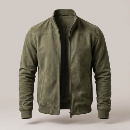 TEXTURED ZIP FRONT JACKET