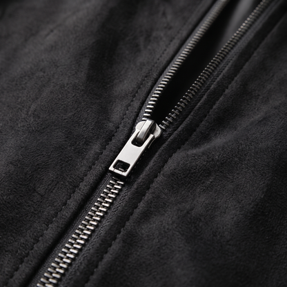 TEXTURED ZIP FRONT JACKET