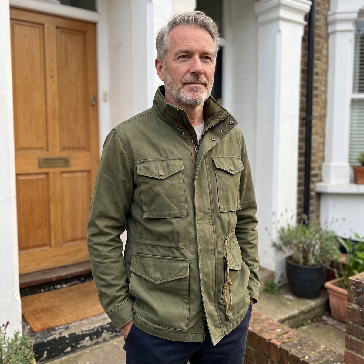 UTILITY POCKET ZIP JACKET