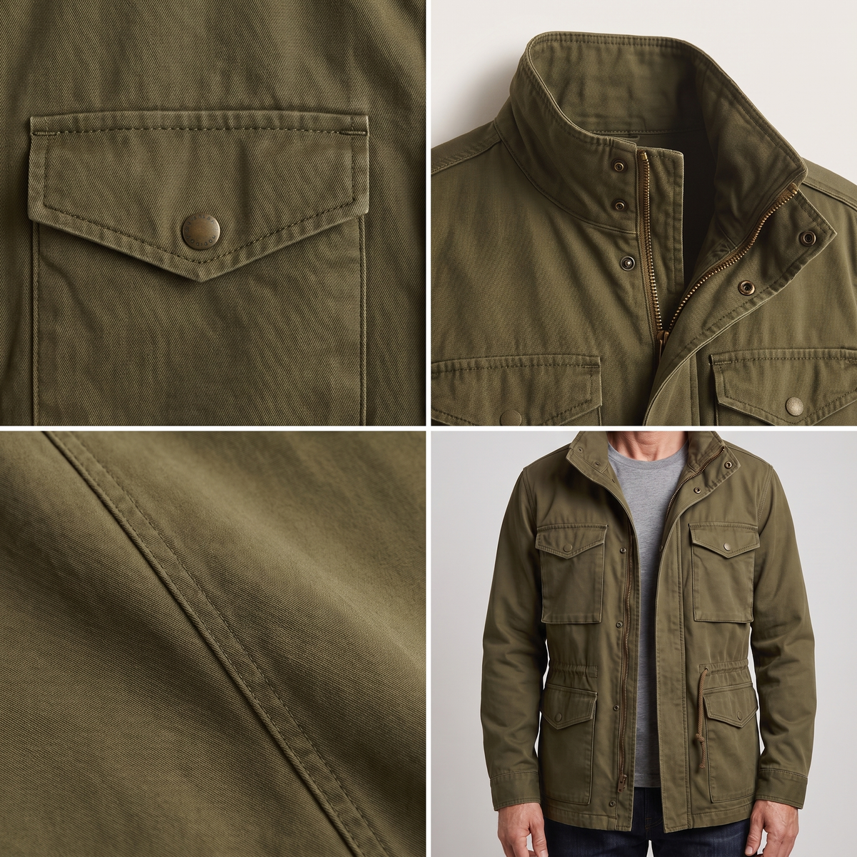UTILITY POCKET ZIP JACKET