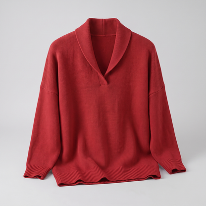 SHAWL COLLAR RELAXED JUMPER