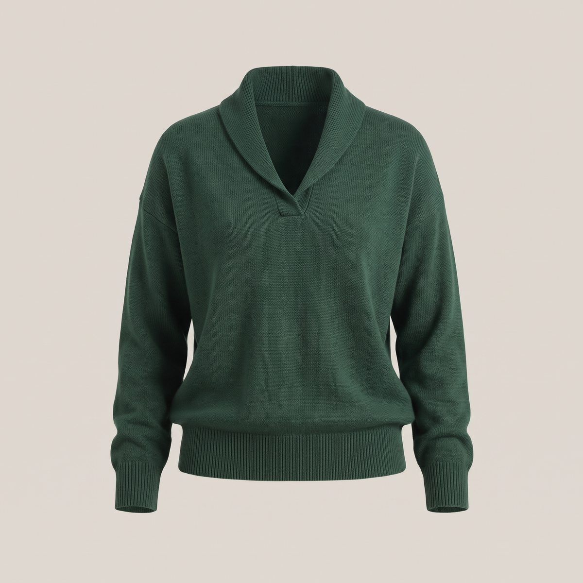 SHAWL COLLAR RELAXED JUMPER