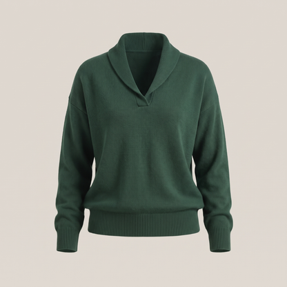 SHAWL COLLAR RELAXED JUMPER