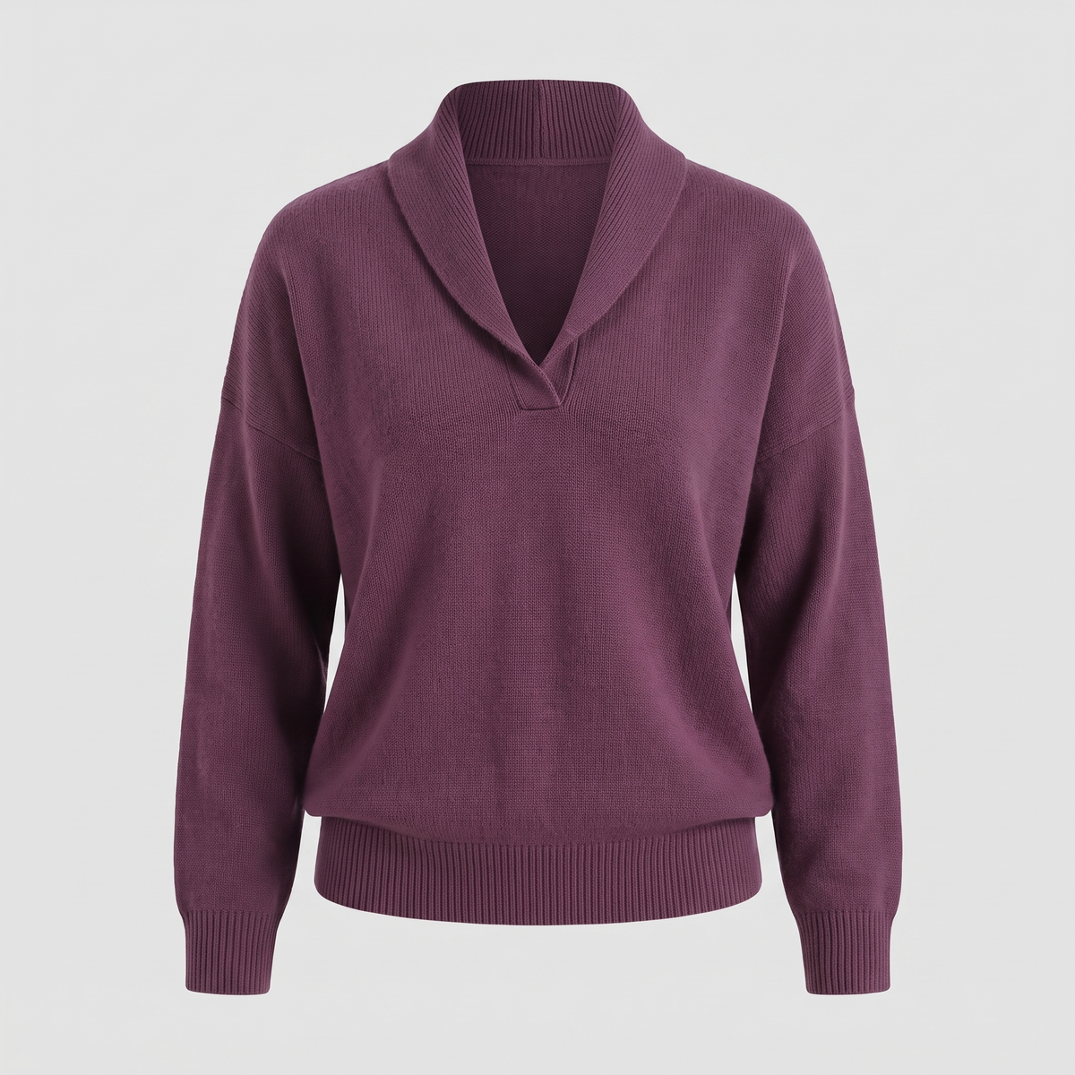 SHAWL COLLAR RELAXED JUMPER
