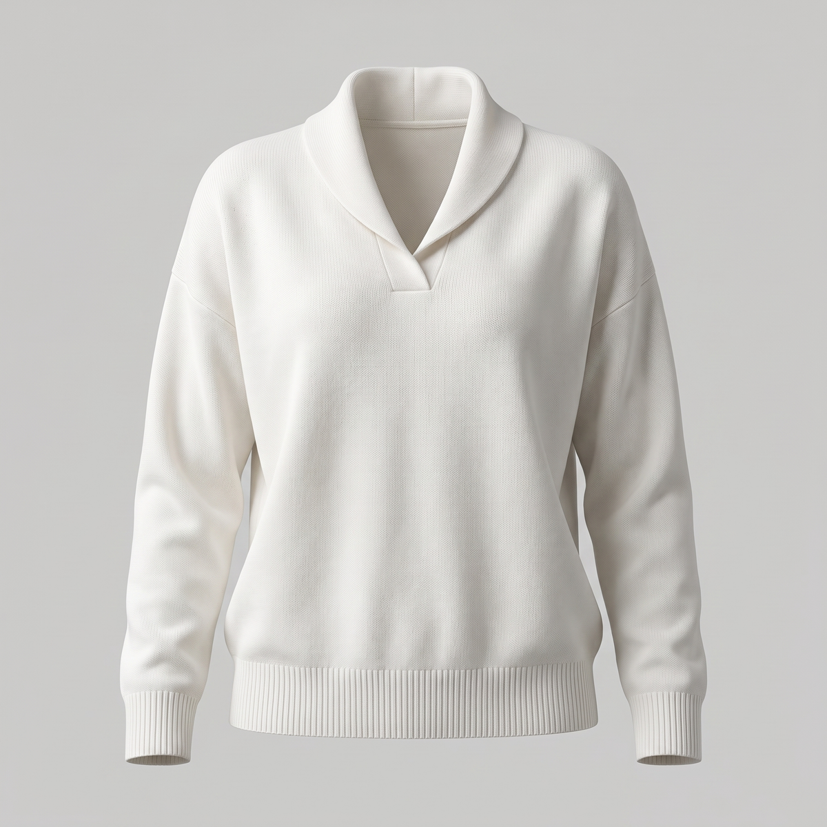 SHAWL COLLAR RELAXED JUMPER