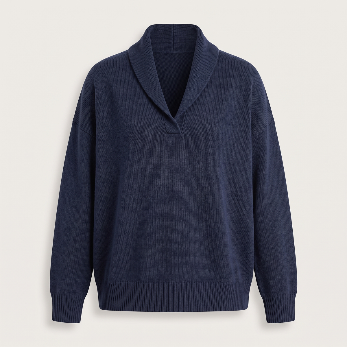 SHAWL COLLAR RELAXED JUMPER