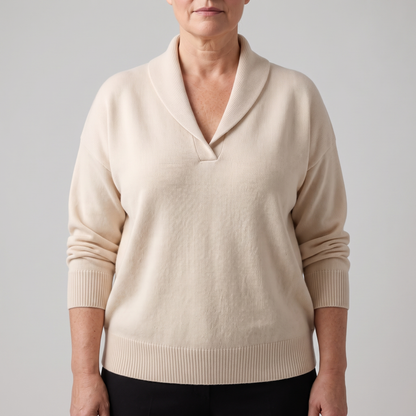SHAWL COLLAR RELAXED JUMPER