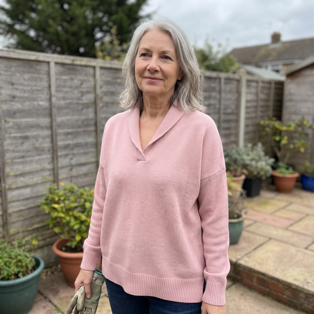SHAWL COLLAR RELAXED JUMPER