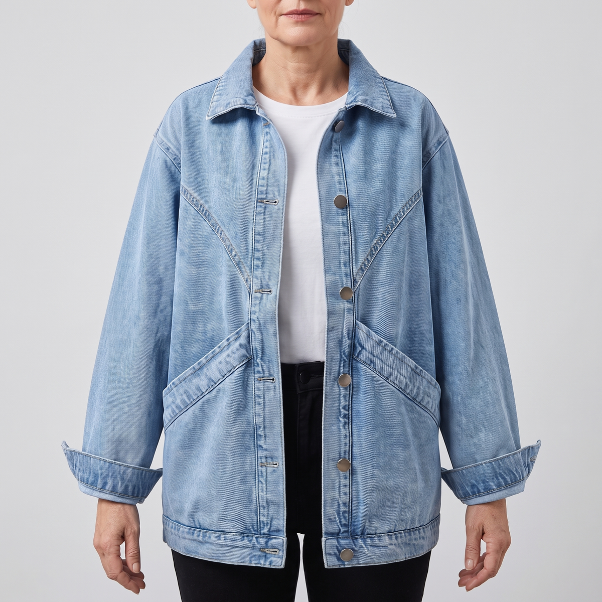 ANGLED POCKET DENIM LAYER
